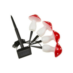 Marco Paul Solar Powered Led Mushroom Lights Garden Outdoor 4 Pack - thumbnail 2