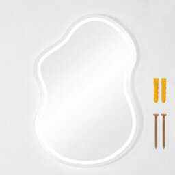 Living And Home 600 X 900mm Cloud Frameless Led Bathroom Mirror With Demister, Dimmable 3 Colour Temperature - thumbnail 3