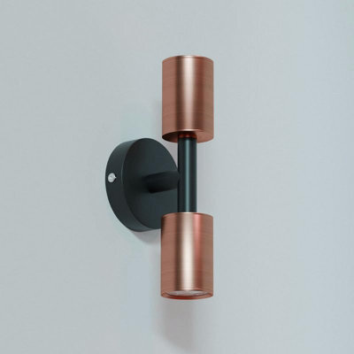 Vintage Wall Lighting 2 Head Wall Sconce Rustic Indoor Copper Wall Light Fixture For Bathroom Bedside - image 1