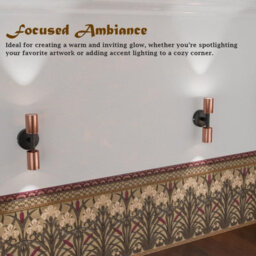 Vintage Wall Lighting 2 Head Wall Sconce Rustic Indoor Copper Wall Light Fixture For Bathroom Bedside - thumbnail 7