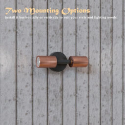 Vintage Wall Lighting 2 Head Wall Sconce Rustic Indoor Copper Wall Light Fixture For Bathroom Bedside - thumbnail 5