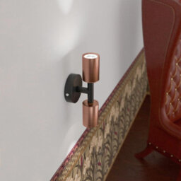Vintage Wall Lighting 2 Head Wall Sconce Rustic Indoor Copper Wall Light Fixture For Bathroom Bedside - thumbnail 2