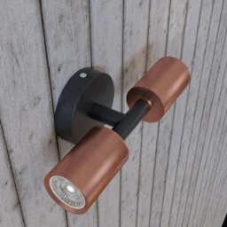 Vintage Wall Lighting 2 Head Wall Sconce Rustic Indoor Copper Wall Light Fixture For Bathroom Bedside - thumbnail 3
