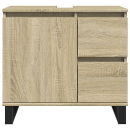 Berkfield Bathroom Cabinet Sonoma Oak 65X33X60 Cm Engineered Wood - thumbnail 3