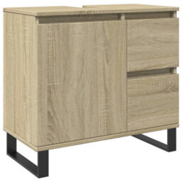 Berkfield Bathroom Cabinet Sonoma Oak 65X33X60 Cm Engineered Wood - thumbnail 2