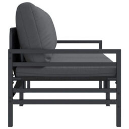 Walplus Outdoor Furniture With Cushion 2 Pcs Anthracite Steel - thumbnail 6