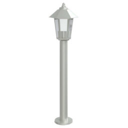 Outdoor Floor Lamp Silver 80 Cm Stainless Steel - thumbnail 4