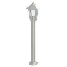 Outdoor Floor Lamp Silver 80 Cm Stainless Steel - thumbnail 2