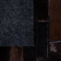 Beliani Rug Akseki Dark Brown 160 X 230 Cm Leather - thumbnail 5