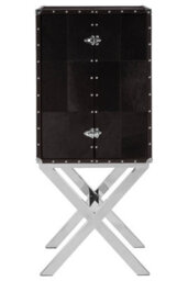 Orsina Ample Storage Cross Base Drinks Cabinet, Timeless Design Drinks Storage Cabinet, Luxurious Wooden Cabinet