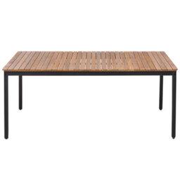 Beliani Garden Dining Set 6 Seater Vallese Acacia Wood Brown - thumbnail 6