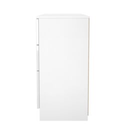 Messina Gloss White 6 Drawer Non-Extendable Desk (H)785mm (W)1254mm (D)386mm - thumbnail 2