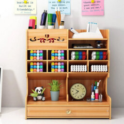 Style1 Office Study Desk Organizer Table Box Wooden Pen Pencil Storage Holder - thumbnail 4