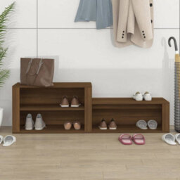 Walplus Shoe Cabinet Brown Oak 150X35X45 Cm Engineered Wood - thumbnail 3