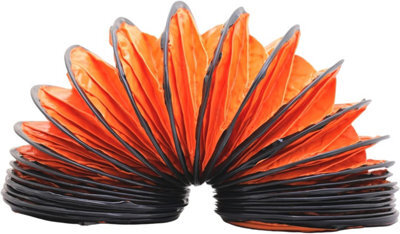 Airtech-Uk Pvc Ducting Flexible 16 Inches/ 400mm For Portable Fan Air Transfer Hose 10 Meters Long Heavy Duty, Fire Retardant - image 1