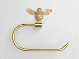 Brass Bee Toilet Roll Holder Brass - thumbnail 1