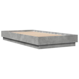 Berkfield Bed Frame Without Mattress Concrete Grey 75X190 Cm Small Single - thumbnail 6