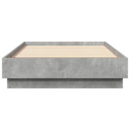 Berkfield Bed Frame Without Mattress Concrete Grey 75X190 Cm Small Single - thumbnail 4