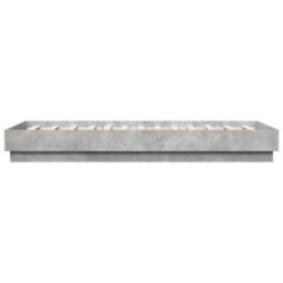Berkfield Bed Frame Without Mattress Concrete Grey 75X190 Cm Small Single - thumbnail 5