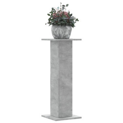 Walplus Plant Stands 2 Pcs Concrete Grey 30X30X80 Cm Engineered Wood - image 1