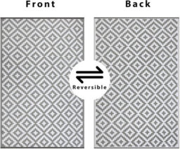 I Love Fancy Dress Green Decore Bliss 6Ftx4Ft Outdoor Rug For Garden Patio 120X180Cm Waterproof Geometric Pattern Aztec Outdoor Mat Plastic Straw Mat - thumbnail 7