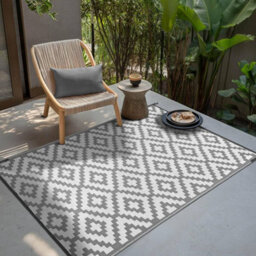 I Love Fancy Dress Green Decore Bliss 6Ftx4Ft Outdoor Rug For Garden Patio 120X180Cm Waterproof Geometric Pattern Aztec Outdoor Mat Plastic Straw Mat - thumbnail 4