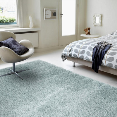 Furniturebox Uk Selby Light Blue Shaggy Rug 160X230 - image 1