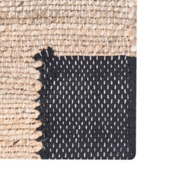 Wyld And Coco Handwoven Jute Area Rug 160 X 230 Cm Beige With Subtle Black Accents - thumbnail 5
