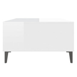 Berkfield Industrial Coffee Table High Gloss White 103.5X60X35 Cm Engineered Wood - thumbnail 6