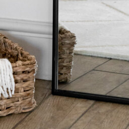 Jōbū Jobu Home - Takara, Full Length Black Metal Rectangle Mirror - 160Cm X 60Cm - thumbnail 2