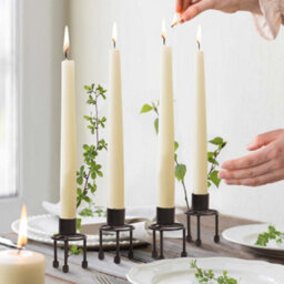 Dibor Set Of 4 Vintage Style Table Centrepiece Christmas Candle Holder - thumbnail 1