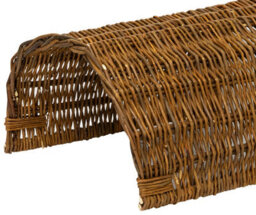 Woodside Rabbit/guinea Pig Wicker Bridge, Wooden Pet Shelter For Small Animals - thumbnail 2