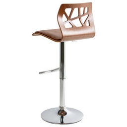 Beliani Set Of 2 Bar Chairs Petersburg Faux Leather Brown/ Silver - thumbnail 8