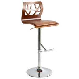 Beliani Set Of 2 Bar Chairs Petersburg Faux Leather Brown/ Silver - thumbnail 6