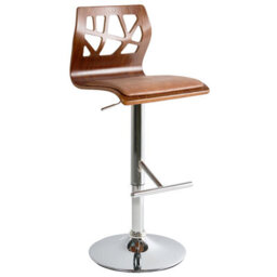Beliani Set Of 2 Bar Chairs Petersburg Faux Leather Brown/ Silver - thumbnail 5