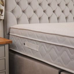 Divan Base Direct Sophia Briar-Rose Alphonsine 1000 Pocket Sprung Memory Foam Divan Bed Set 6Ft Super King 2 Drawers Side  - Plush Light Silver - thumbnail 2