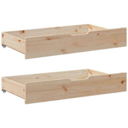 Berkfield Daybed With Drawers Without Mattress 90X190 Cm Single Solid Wood - thumbnail 8