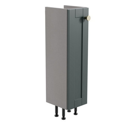 Matt Green Freestanding Single Bathroom Cabinet (H) 820mm (W) 200mm (D) 24.5Cm - image 1