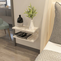 Decorotika Ramira Nightstand White Marble Effect - thumbnail 3