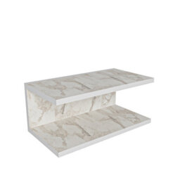 Decorotika Ramira Nightstand White Marble Effect - thumbnail 5