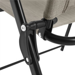 Yaheetech Brown Set Of 4 Outdoor Texteline Foldable Dining Chairs With Armrests - thumbnail 9