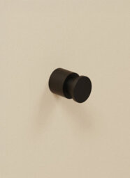 Cosmic Towel Hook, Robe Hook, Coat Hook,  Black, Hidden Fixings, Anti-Corrosion, 5Kg Resistance, Micra Collection - thumbnail 1