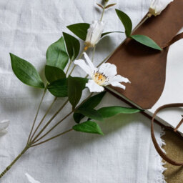 Hill Interiors White Florida Clematis Faux Plant - thumbnail 2