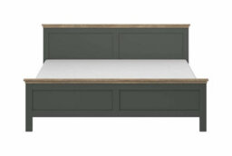 Arte Evora 31 Eu King Size Bed Frame W1710mm H890mm D2110mm - Green & Oak Lefkas, Stylish Two-Tone Bed - thumbnail 2