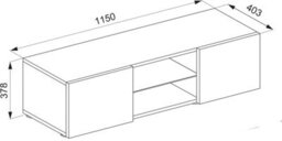 Vcm Wood Tv Wall Lowboard Fernseh Jusa 115 - thumbnail 3
