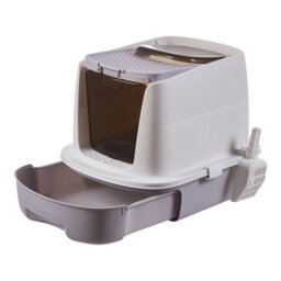 Thehotsale Extra-Large Enclosed Cat Litter Box With Top Deodoriser And Drawer Tray 41Cm W X 52 Cm D X 41Cm H - thumbnail 2