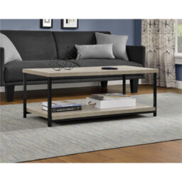Dorel Home Elmwood Coffee Table In Distressed Grey Oak - thumbnail 3