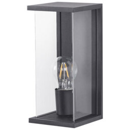 Beliani Outdoor Wall Light Black Matte Aluminium Modern Industrial Sconce W12 X D13 X H26Cm - thumbnail 3