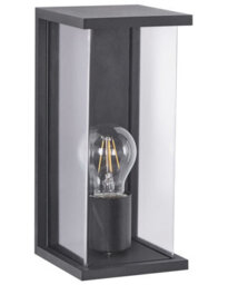 Beliani Outdoor Wall Light Black Matte Aluminium Modern Industrial Sconce W12 X D13 X H26Cm - thumbnail 2