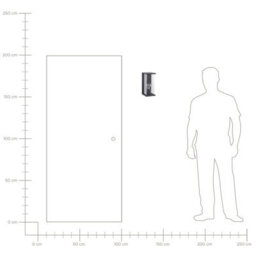 Beliani Outdoor Wall Light Black Matte Aluminium Modern Industrial Sconce W12 X D13 X H26Cm - thumbnail 6